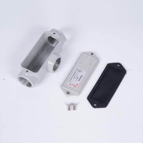 防爆穿线盒BHC合金三通6分接线盒YHXE直通四通DN20元宝弯通过线盒 - 图1