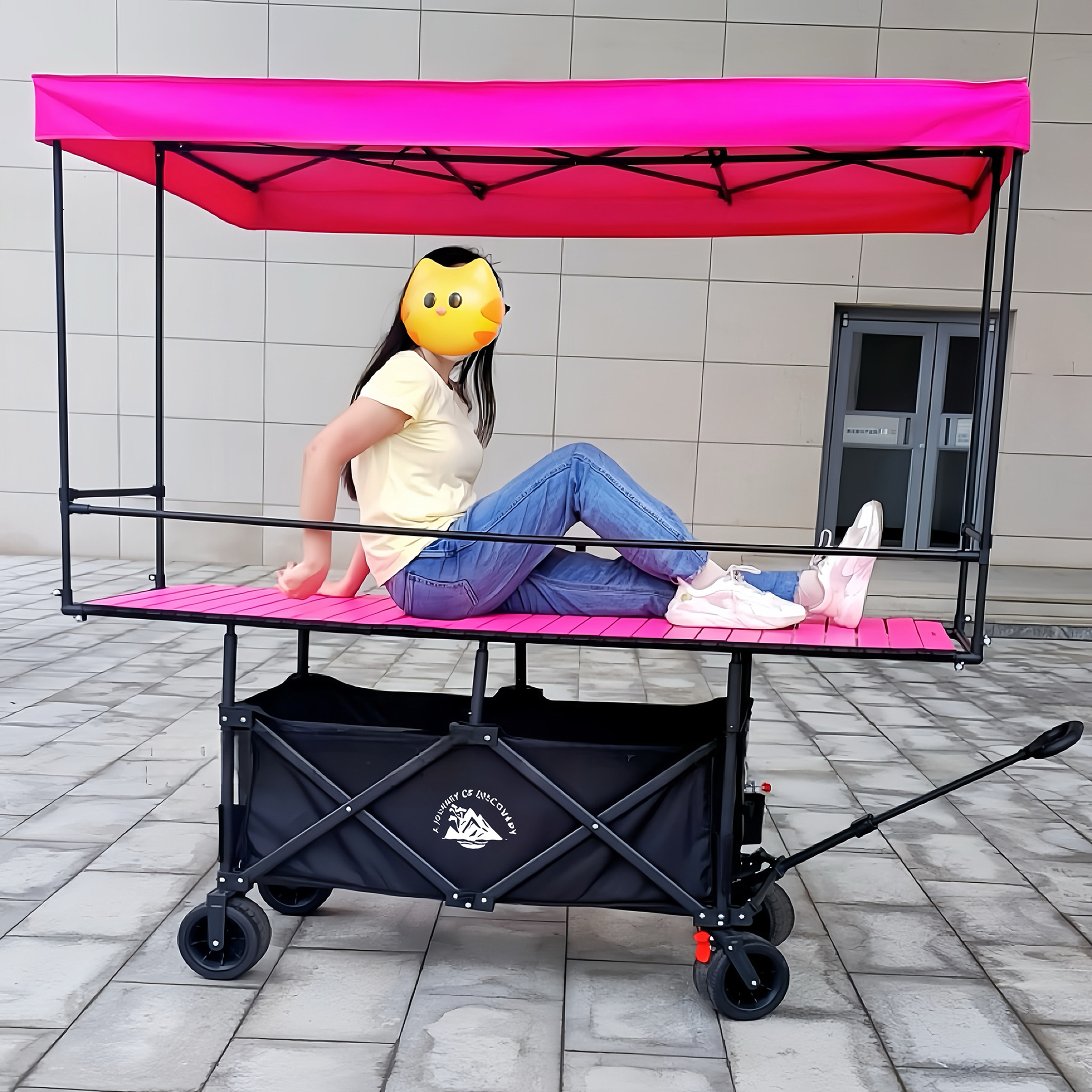 加大露营车摆摊小推车遮阳棚大桌面夜市柠檬茶餐车折叠拉车营地车,淘宝优惠券,粉丝福利购,淘宝优惠卷