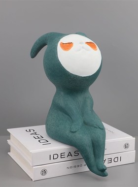 极速现代简约f创意卡通小糖宝雕塑树脂样板房书房家居玄关软装饰