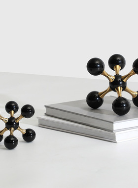 极速样板房创意分j子水晶球桌面电视柜摆件现代简约家居装饰品摆