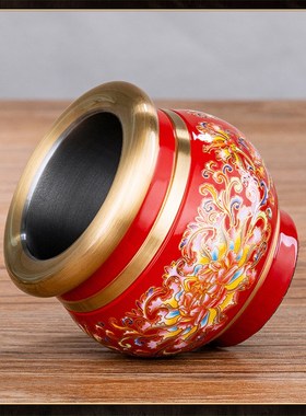 极速纯铜景泰蓝供水n杯佛前佛堂观音菩萨净水杯财神爷圣水杯贡杯