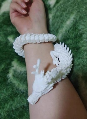 关节龙3d打印中国龙可动摆件桌面玩具模型手办创意礼品水鱼缸造景