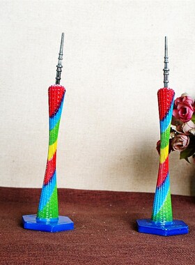 世界建筑名胜广州塔模型金属工艺品小蛮腰摆件礼品旅游纪念品包邮