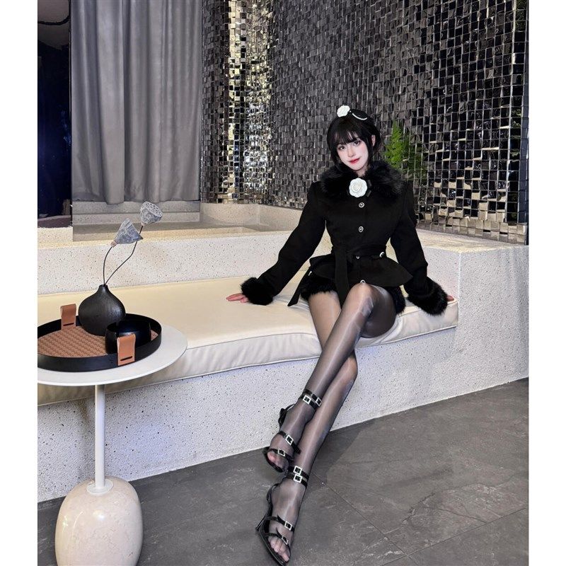 恶魔大人极光油亮黑丝一体吊带长筒袜性感超薄过膝美腿丝滑高筒袜,淘宝优惠券,粉丝福利购,淘宝优惠卷