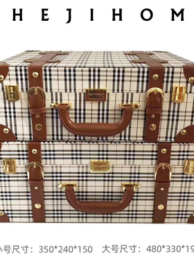 手提箱衣帽间家居展厅公寓样板间衣柜箱子收纳盒储物盒装饰品摆件