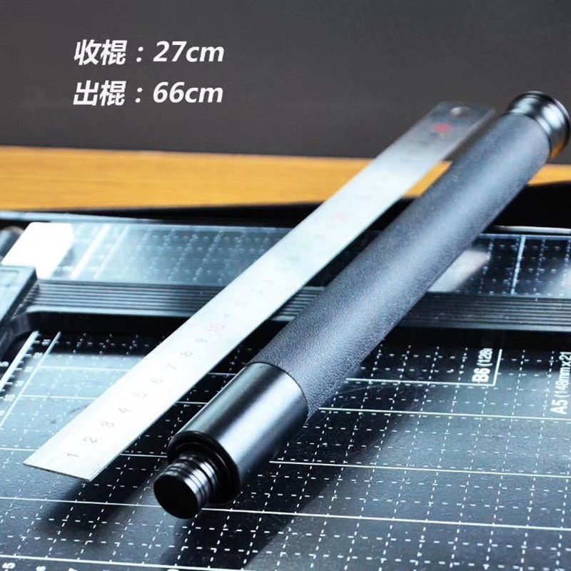 机械辊甩棍防身武器用品收缩甩棒A车载便携自卫伸缩棍子放狼三节 - 图0