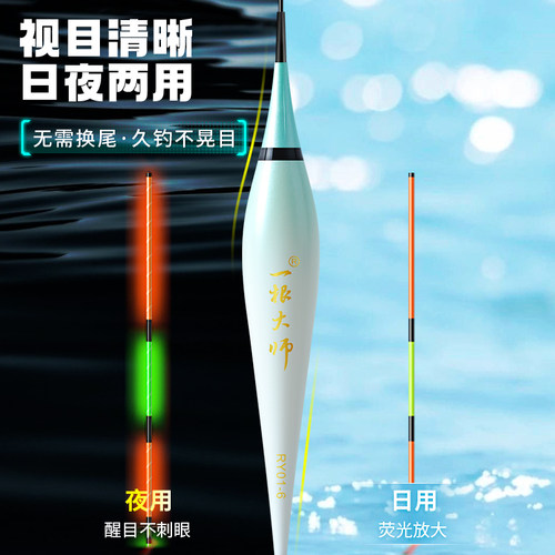 刘志强钓具夜光漂日夜两用咬钩变色高灵敏醒目不刺眼超亮电子浮漂 - 图2