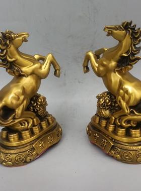 铜马摆件纯铜生肖马到成功招财守财马立马吉祥物客厅店铺装饰礼品