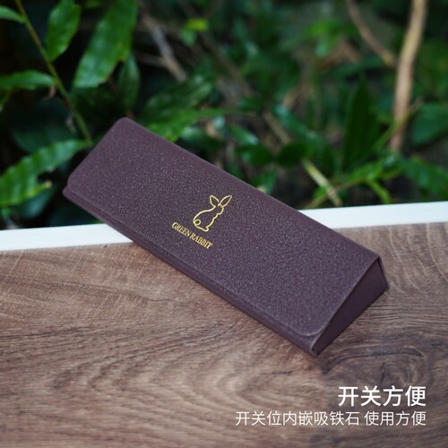 眼镜盒流星雨三角形抗压磁扣高级墨镜盒眼镜收纳男女学生便携纯色 - 图0