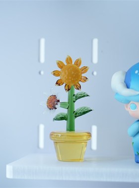 淄博琉璃手作仿真向日葵盆栽车载桌面小摆件治愈玻璃花装饰品礼物