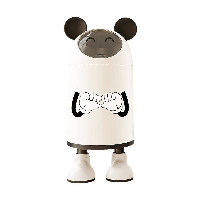 垃圾桶家用2025新款创意卡通颜值客厅卧室厕所厨房带盖卫生桶,淘宝优惠券,粉丝福利购,淘宝优惠卷