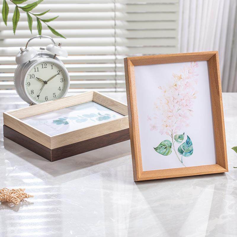 中式斜边小相框画框6寸7寸8寸a4相框木质摆台客厅装饰挂墙框,淘宝优惠券,粉丝福利购,淘宝优惠卷