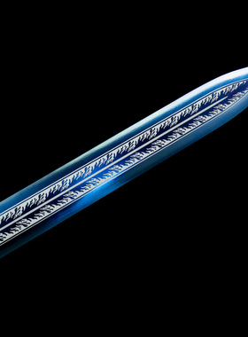 龙泉市刀剑高锰钢烤蓝春秋汉剑