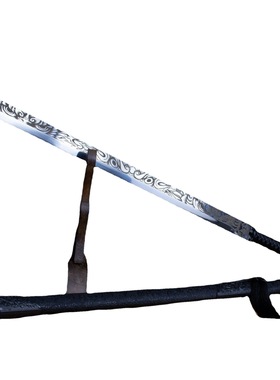 龙泉市刀剑高锰钢唐横刀一体素装