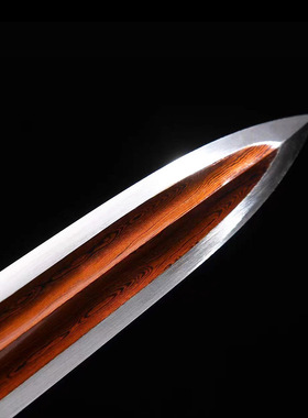 龙泉市刀剑螭龙小汉剑短剑花纹钢