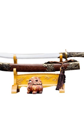 龙泉市刀剑手工锻打牛尾双手战刀