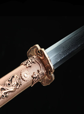 水龙八面唐剑手工锻打汉剑龙泉