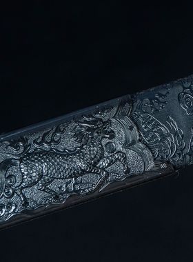 龙泉市刀剑高碳钢发红唐横刀手工