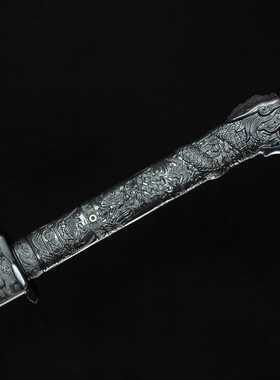 龙泉市刀剑高锰钢龙头唐横刀一体