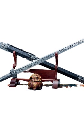 龙泉市刀剑高锰钢一体春秋汉剑