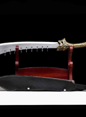 唐横刀九环牛尾手工一体锻打