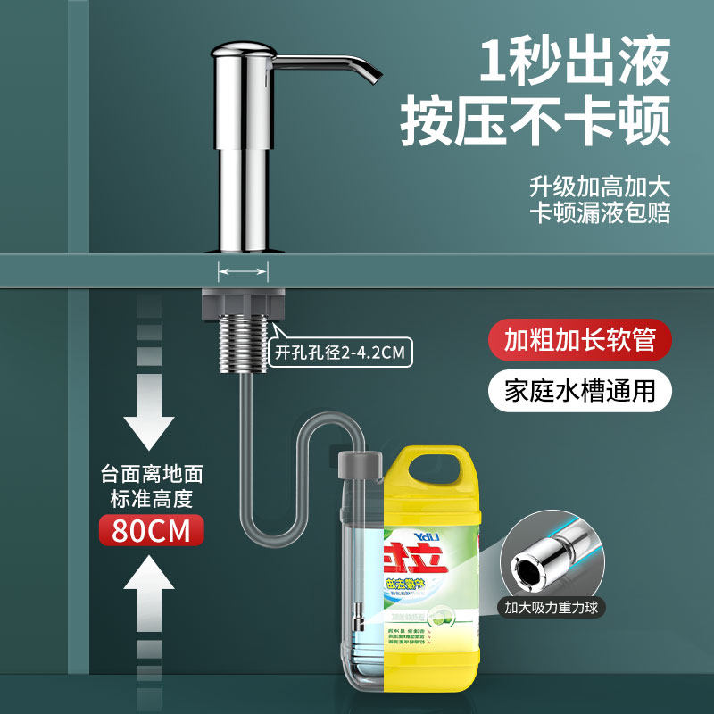 九牧王洗洁精压取器厨房水槽皂液器延长器家用洗菜盆洗涤剂按压器,淘宝优惠券,粉丝福利购,淘宝优惠卷