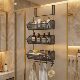 Bathroom hanging basket bathroom door rear storage rack
