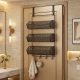 Bathroom hanging basket bathroom door rear storage rack