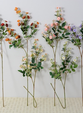 2025新款仿真多头玫瑰花束艺术装饰家居婚礼摄影道具浪漫假花摆件