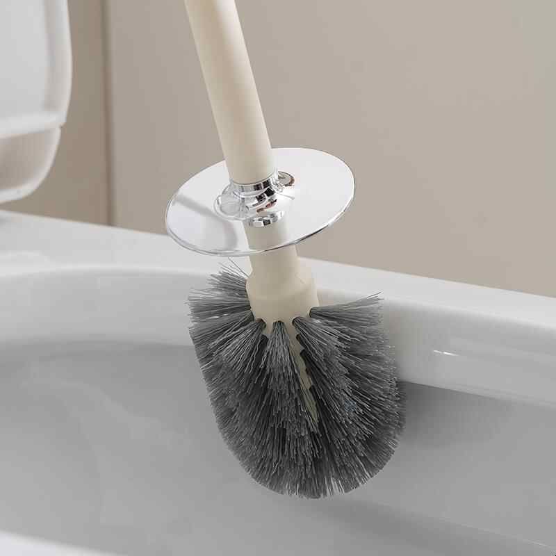 Toilet Brush Household No-Dead Angle Cleaning Artifact 2024 New Bathroom Wall-Mounted Special for Toilet Washing 97369