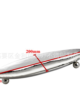 创意不锈钢船形果盘刺身盘 高档酒吧酒店KTV自助餐食物盘餐厨用品