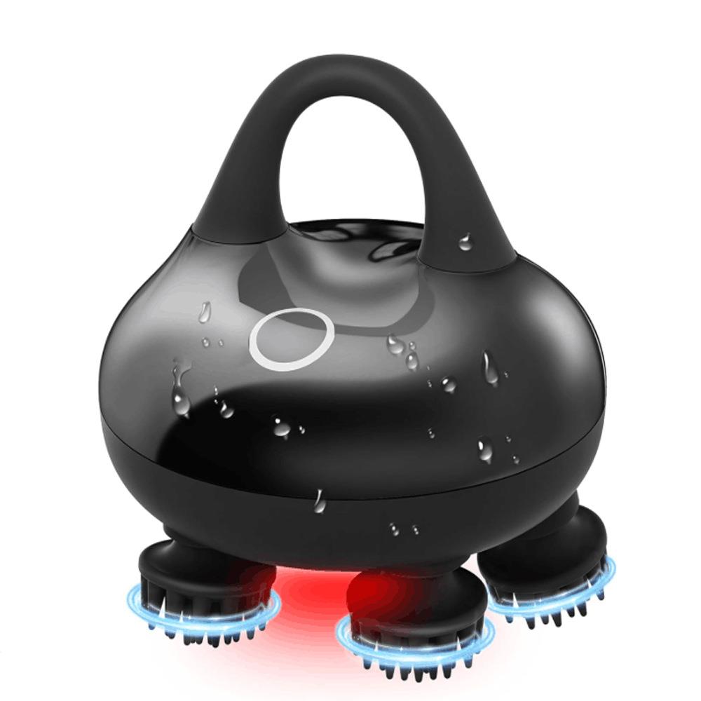 便携式电动头皮按摩器可充电IPX7头皮按摩器头皮身体按摩面部清洁 - 图0