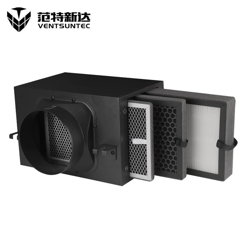 新风系统管道通风机空气初效净化箱高效前置过滤器滤网除味雾霾灰 - 图0