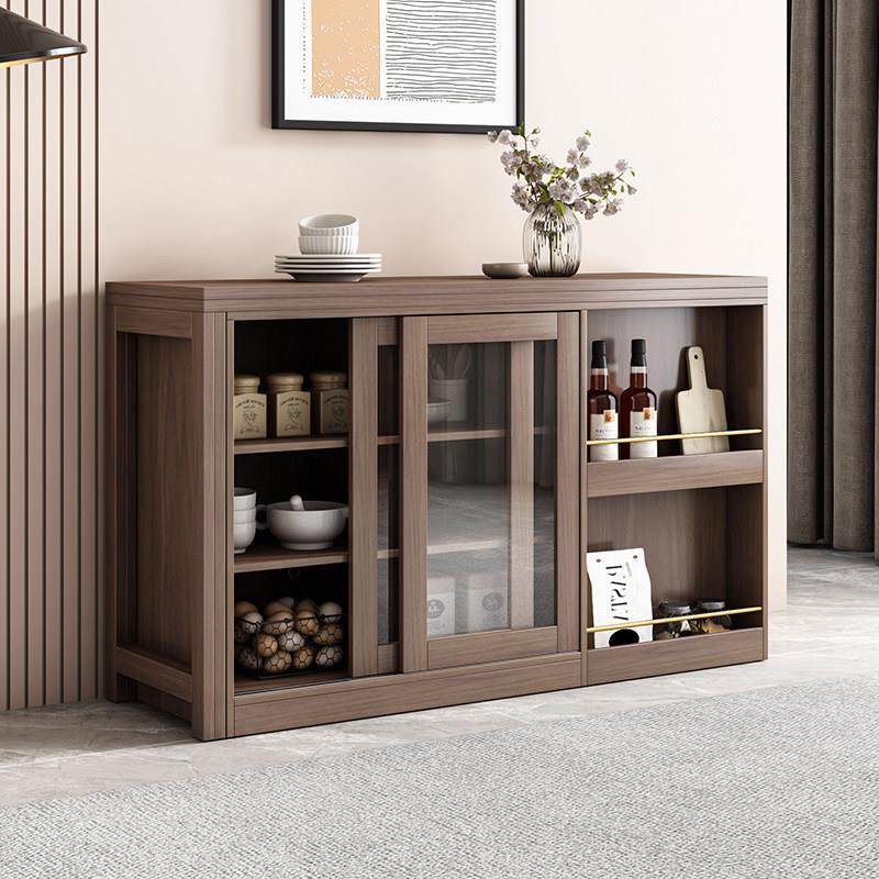 北欧现代简约轻奢家用小户型伸缩餐桌餐边柜一体储物靠墙折叠桌子,淘宝优惠券,粉丝福利购,淘宝优惠卷