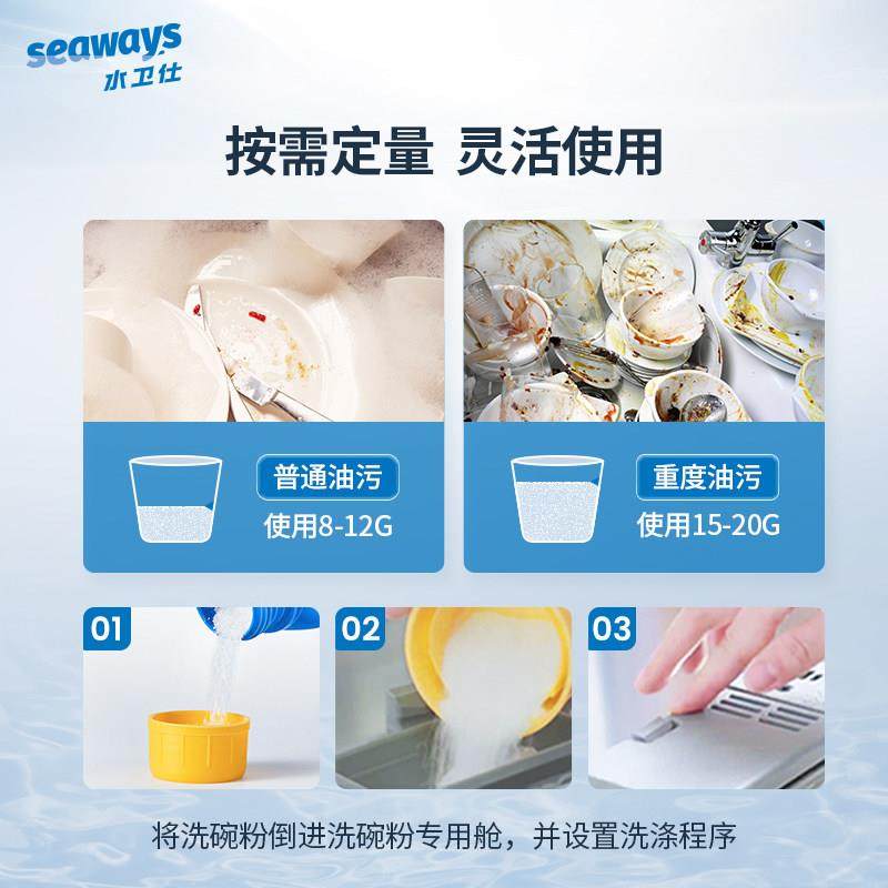 水卫士水卫仕洗碗粉洗碗机专用洗涤剂软水盐四件套耗材光亮清洁剂,淘宝优惠券,粉丝福利购,淘宝优惠卷