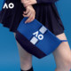 AO澳网单肩包网球周边网球包羽毛球包蓝色托特包运动简约飞织包