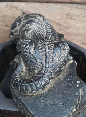 中国吉祥兽吸水兽盘龙吐水家居装饰摆件客厅办公室增财入口大厅工