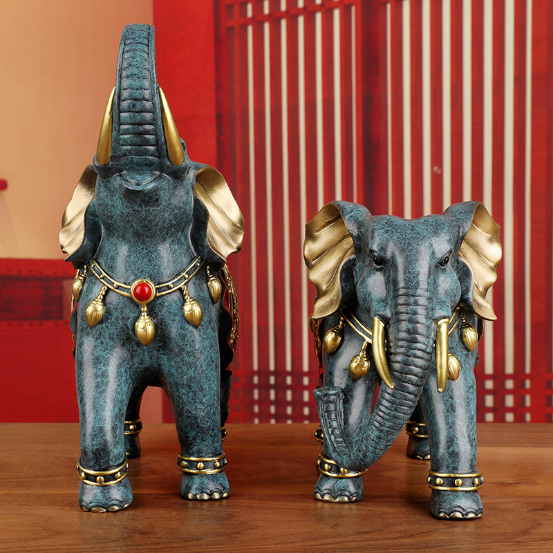 《吉祥对象》大象摆件招财吸水家居客厅玄关酒柜装饰乔迁开业礼品,淘宝优惠券,粉丝福利购,淘宝优惠卷