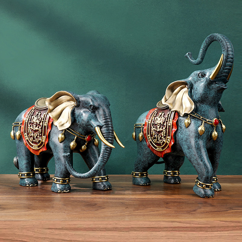 《吉祥对象》大象摆件招财吸水家居客厅玄关酒柜装饰乔迁开业礼品,淘宝优惠券,粉丝福利购,淘宝优惠卷