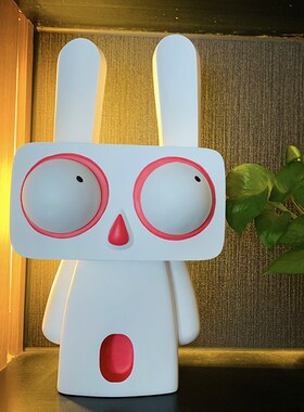 新品简约现代搞怪兔子桌面摆件儿童房H玄关电视酒柜书房装饰品生