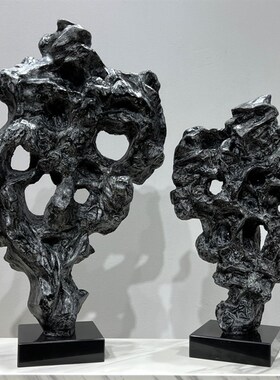 酒店配饰样板房间家居饰品摆设客厅现代简约树脂抽象雕塑艺术摆件