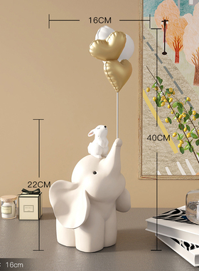 ins小象摆件治愈系客厅电视柜酒柜桌面玄关家居装饰品女生日礼物
