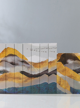 山水画假书仿真书装饰品摆件书房客厅样板间新中式摆设拍摄道具书