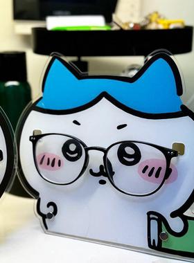吉伊卡哇眼镜架亚克力发夹眼镜放置收纳支架卡通小八桌面摆件立牌