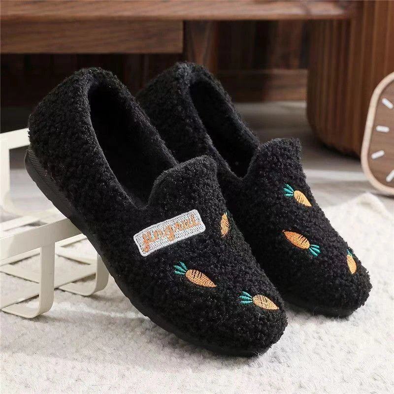 【爆款】冬季新款萝卜棉鞋豆豆鞋可居家外穿女士二棉一脚蹬防滑鞋,淘宝优惠券,粉丝福利购,淘宝优惠卷