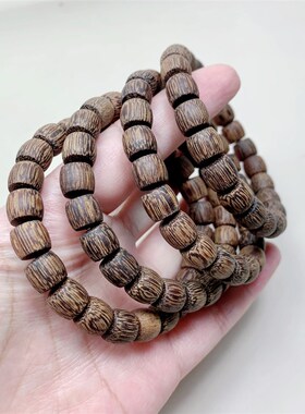 新品越南沉香小g直筒单圈女款手链 9*8mm左右女款文玩盘玩手串 有