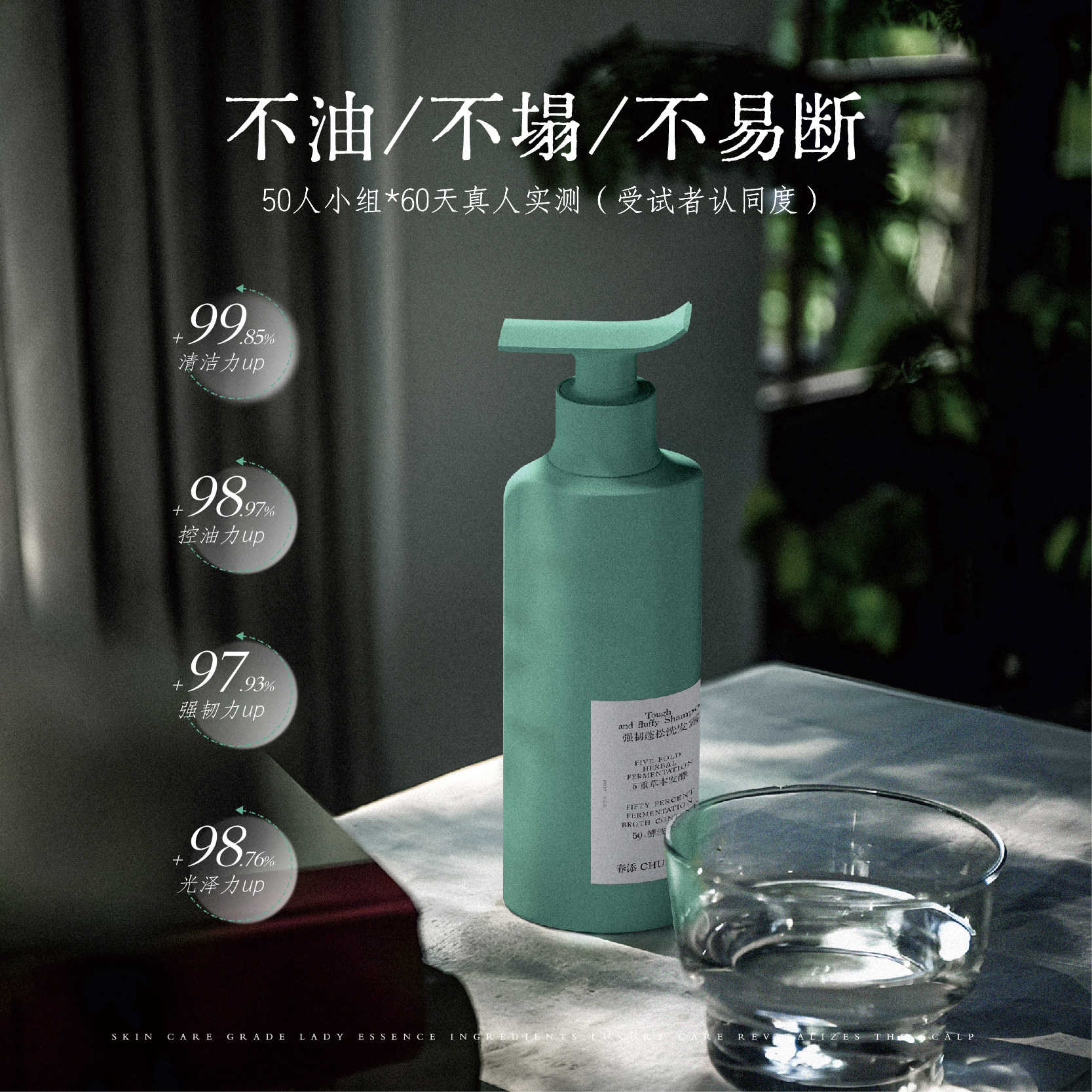 春添洗发水沐浴露2件套控油蓬松强韧去屑止痒 净肤嫩白去鸡皮除螨,淘宝优惠券,粉丝福利购,淘宝优惠卷