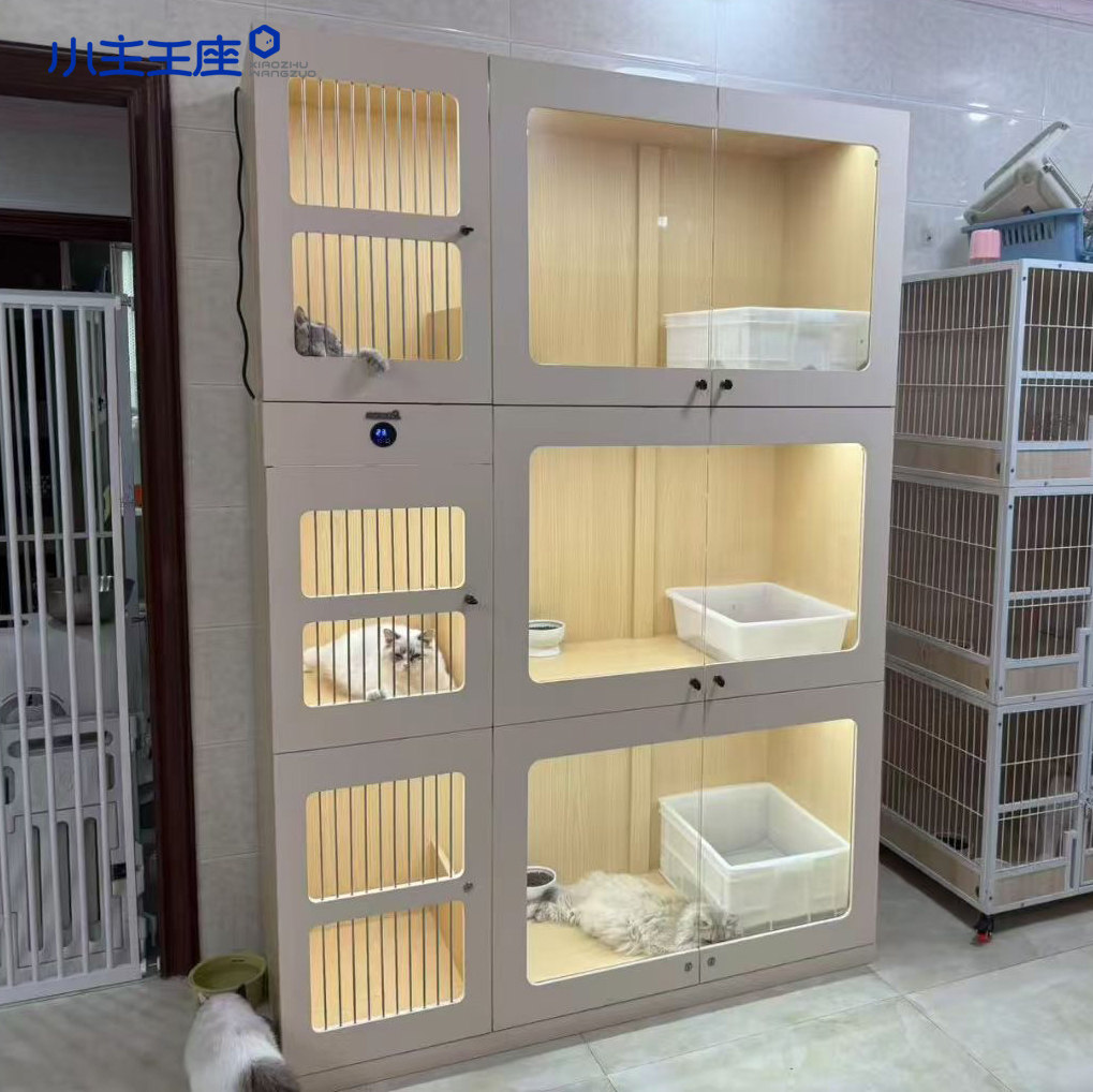 小主王座定制极简猫舍三层繁育猫笼子柜实木自由空间猫屋家用室内,淘宝优惠券,粉丝福利购,淘宝优惠卷