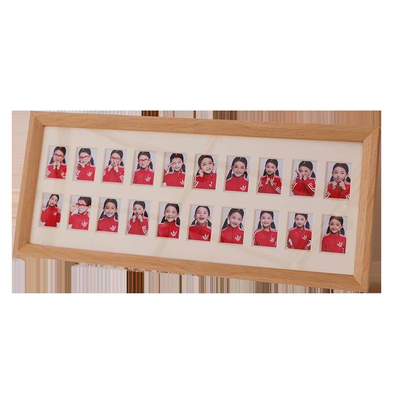 厂家宝宝登记照创意摆台相框寸照婴幼儿周岁纪念框实木照片墙,淘宝优惠券,粉丝福利购,淘宝优惠卷