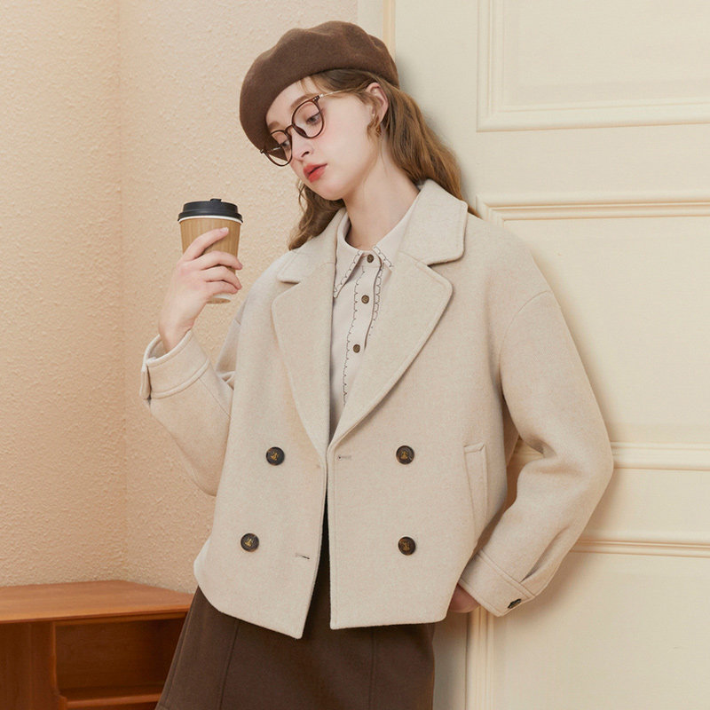 KBNE2025新款气质慵懒夹克上衣秋冬女装长袖短外套小个子百搭外衣,淘宝优惠券,粉丝福利购,淘宝优惠卷